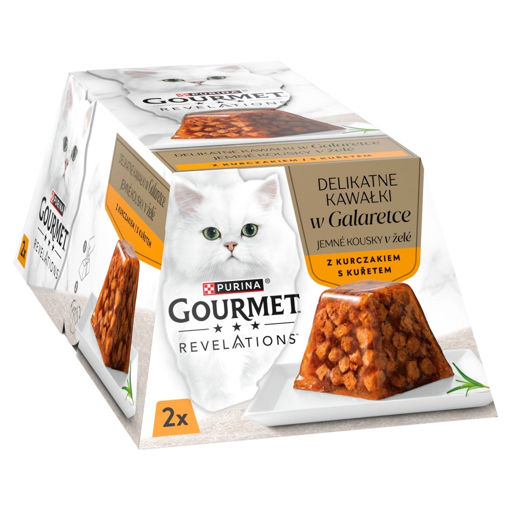 PURINA Gourmet Revelations Chunks in jelly with chicken - wet cat food - 2x57g PURINA Gourmet Revelations Chunks in jelly with chicken - wet cat food - 2x57g