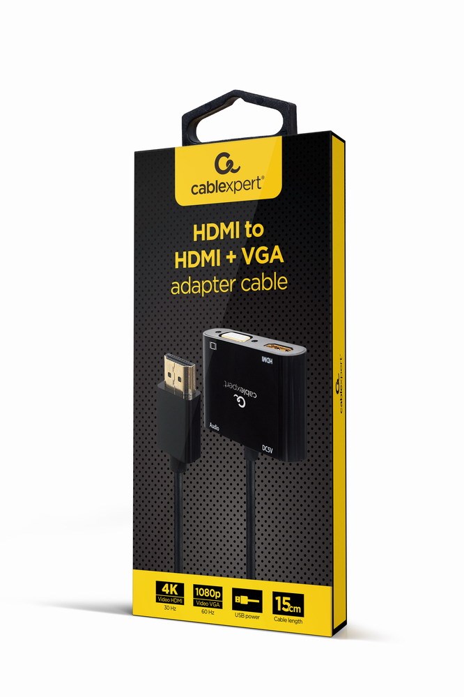 Gembird A-HDMIM-HDMIFVGAF-01 interface cards/adapter HDMI, VGA Gembird A-HDMIM-HDMIFVGAF-01 interface cards/adapter HDMI, VGA