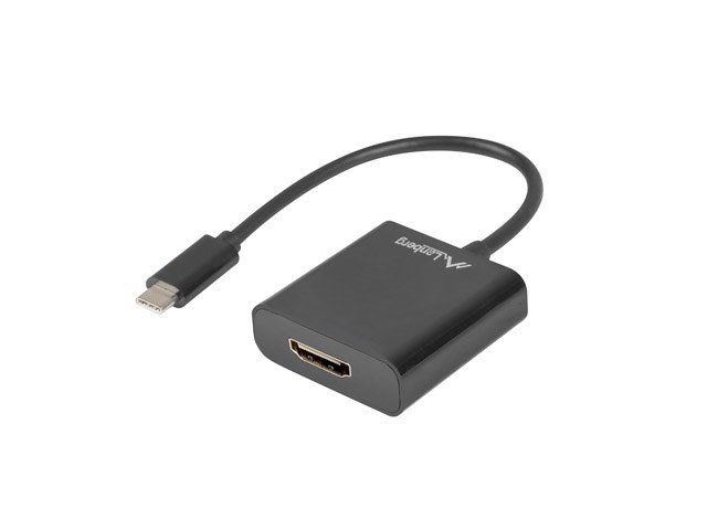 LANBERG USB-C ADAPTER 3.1 (M) -> HDMI (F) 15CM LANBERG USB-C ADAPTER 3.1 (M) -> HDMI (F) 15CM