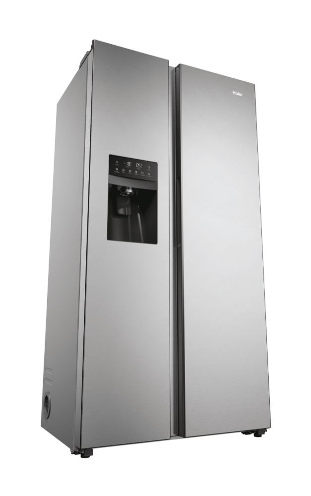 Haier SBS 90 Serie 5 HSR5918DIMP Free-standing double-sided fridge-freezer combination 511 l D Platinum, stainless steel Haier SBS 90 Serie 5 HSR5918DIMP Free-standing double-sided fridge-freezer combination 511 l D Platinum, stainless steel