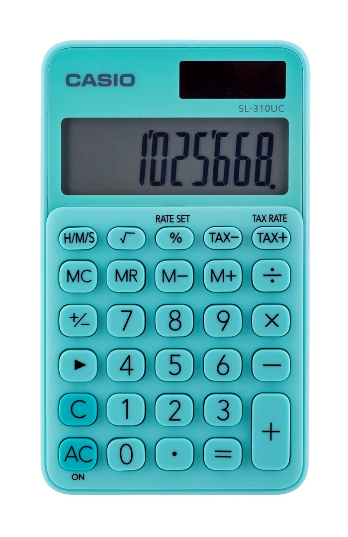 Casio pocket calculator SL-310UC-GN green Casio pocket calculator SL-310UC-GN green