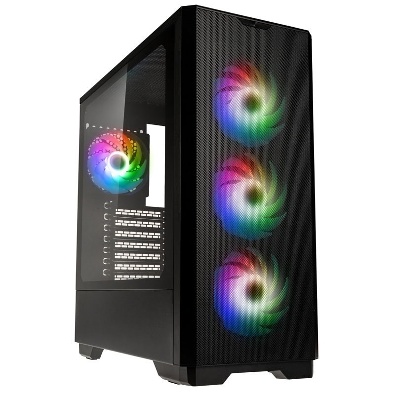 Kolink Unity Solar ARGB Mesh Midi Tower Black Kolink Unity Solar ARGB Mesh Midi Tower Black