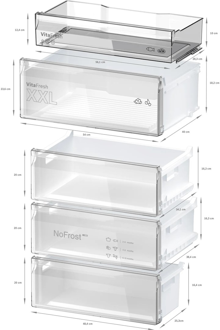 Bosch Serie 4 KGN492IDF fridge-freezer Freestanding 440 L D Stainless steel Bosch Serie 4 KGN492IDF fridge-freezer Freestanding 440 L D Stainless steel