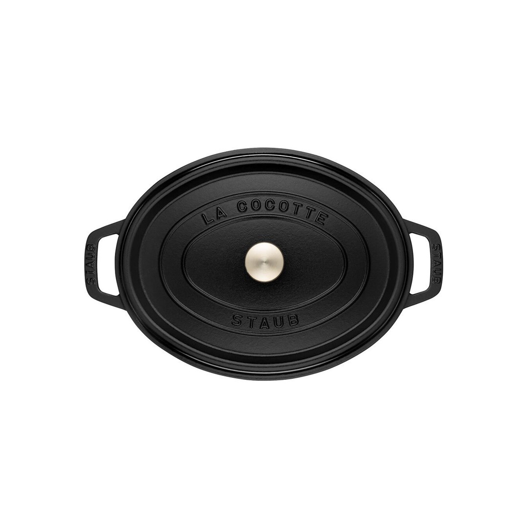 Staub oval cast iron pot - Black, 5.5 ltr Staub oval cast iron pot - Black, 5.5 ltr
