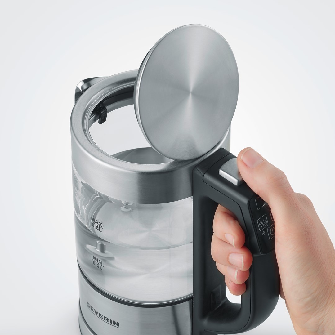 Severin WK 3458 electric kettle 0.5 L 1100 W Black, Transparent Severin WK 3458 electric kettle 0.5 L 1100 W Black, Transparent