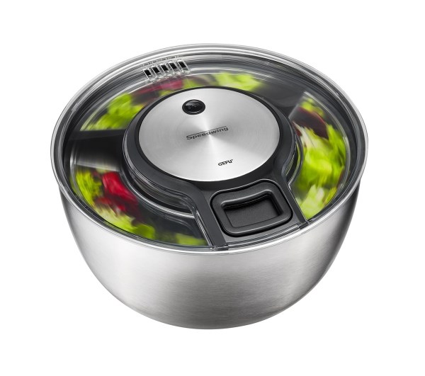 GEFU Speedwing salad spinner Stainless steel Button GEFU Speedwing salad spinner Stainless steel Button