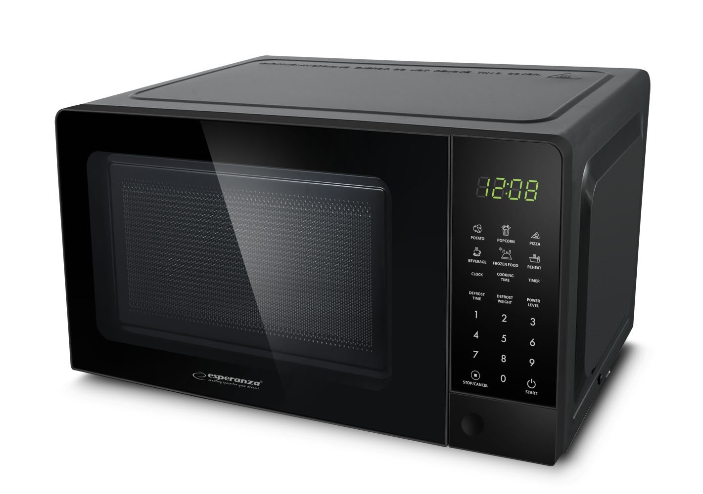 Esperanza EKO009 microwave Black Solo microwave Countertop 20 L 700 W Esperanza EKO009 microwave Black Solo microwave Countertop 20 L 700 W