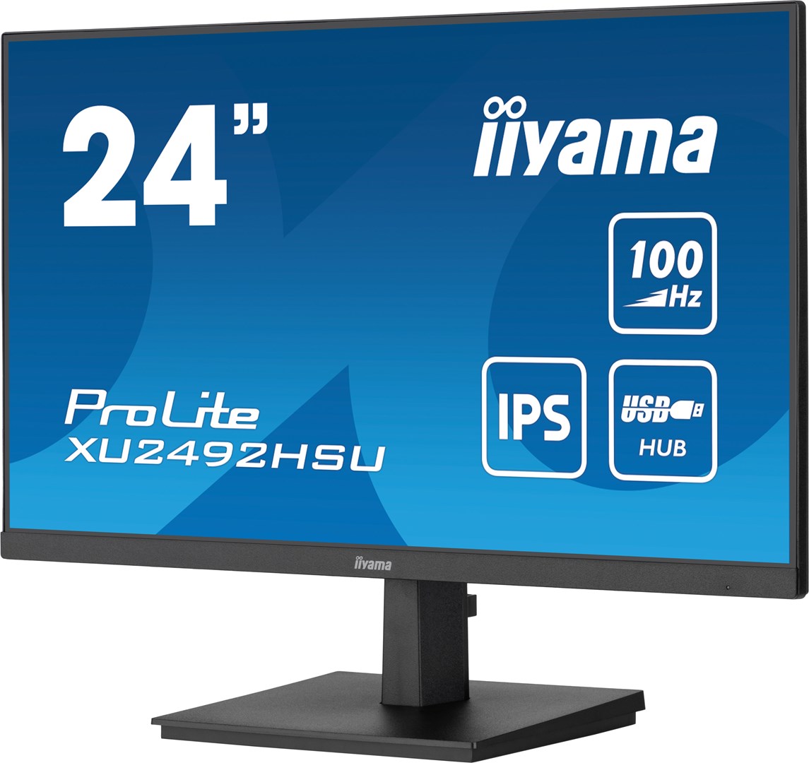 iiyama ProLite 24” IPS technology panel with USB hub and 100Hz refresh rate iiyama ProLite 24” IPS technology panel with USB hub and 100Hz refresh rate