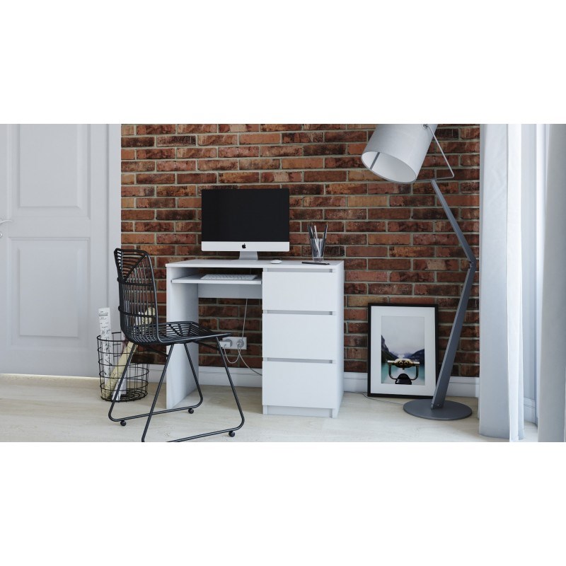 Topeshop LIMA PRAWE BIEL MAT computer desk White Topeshop LIMA PRAWE BIEL MAT computer desk White