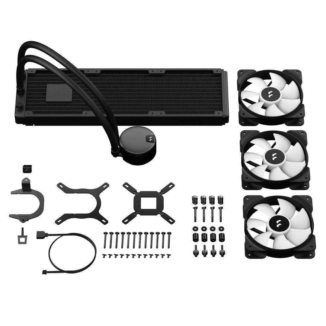 Fractal Design Lumen S36 v2 RGB Processor All-in-one liquid cooler 12 cm Black 1 pc(s) Fractal Design Lumen S36 v2 RGB Processor All-in-one liquid cooler 12 cm Black 1 pc(s)