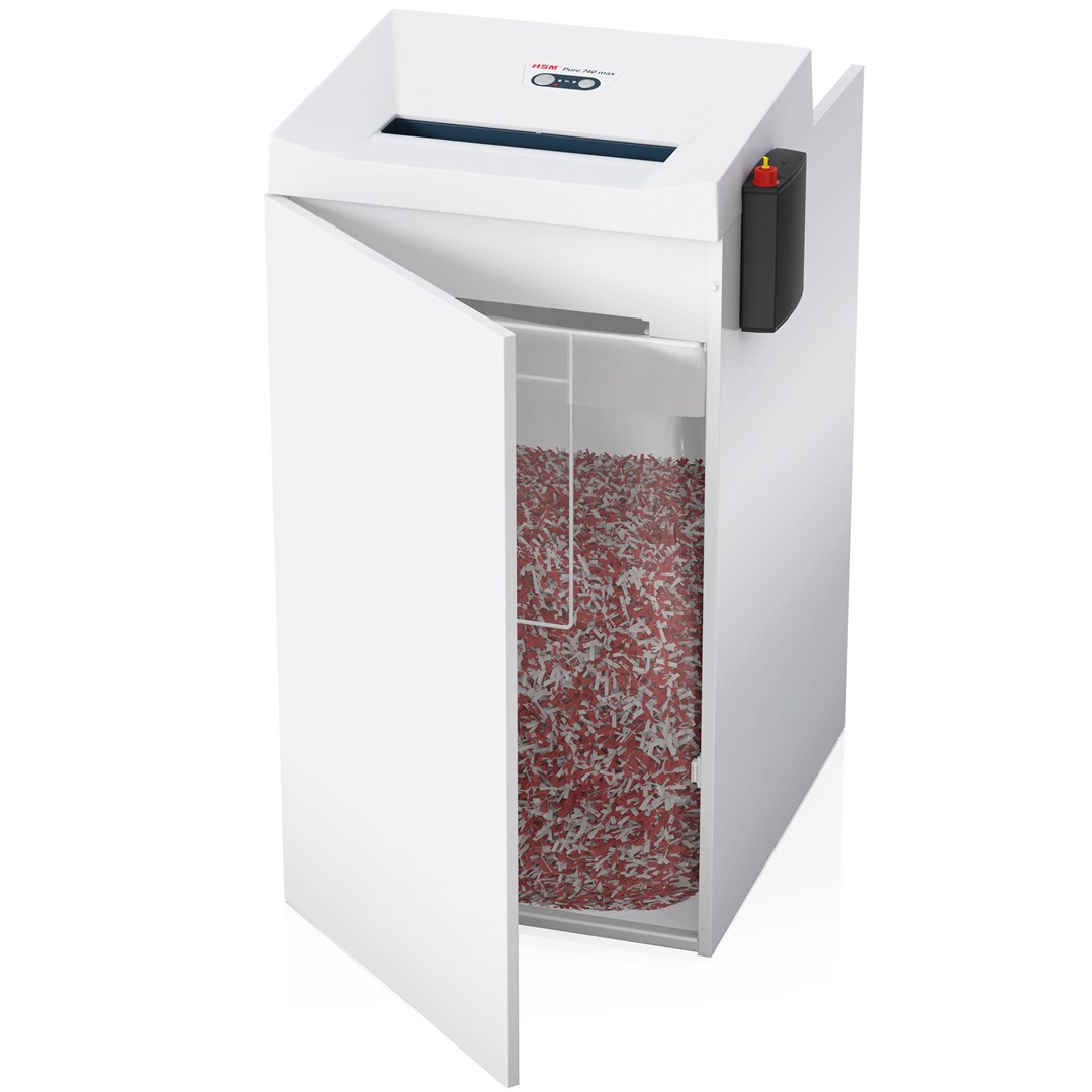 HSM Pure 740 max shredder, 240 l, 4,5x30 mm HSM Pure 740 max shredder, 240 l, 4,5x30 mm