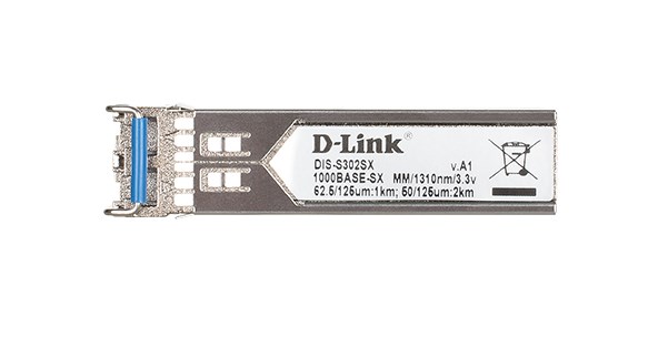 D-Link 1-port Mini-GBIC SFP to 1000BaseSX Industrial Transceiver D-Link 1-port Mini-GBIC SFP to 1000BaseSX Industrial Transceiver