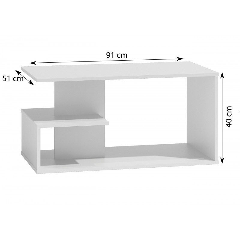 Topeshop ŁAWA DALLAS BIEL coffee/side/end table Coffee table Free-form shape 1 leg(s) Topeshop ŁAWA DALLAS BIEL coffee/side/end table Coffee table Free-form shape 1 leg(s)