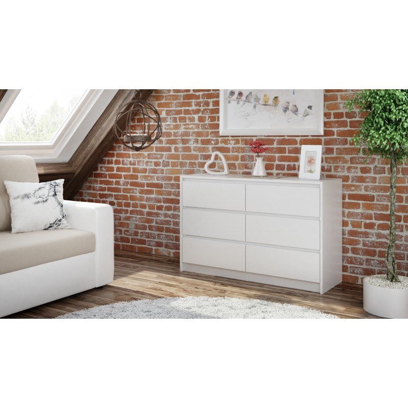 Topeshop K120 BIEL 2X3 chest of drawers Topeshop K120 BIEL 2X3 chest of drawers