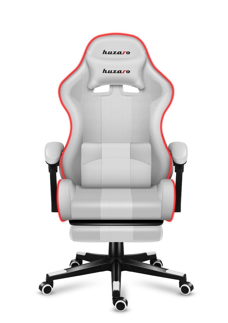 HUZARO FORCE 4.7 RGB White GAMING CHAIR HUZARO FORCE 4.7 RGB White GAMING CHAIR