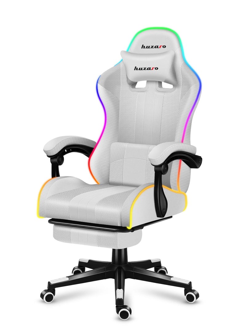 HUZARO FORCE 4.7 RGB White GAMING CHAIR HUZARO FORCE 4.7 RGB White GAMING CHAIR
