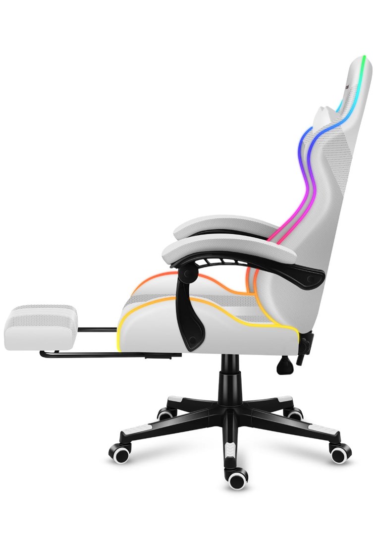 HUZARO FORCE 4.7 RGB White GAMING CHAIR HUZARO FORCE 4.7 RGB White GAMING CHAIR