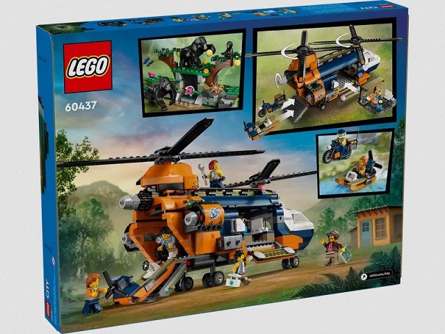 LEGO City 60437 Jungle explorer helicopter in base camp LEGO City 60437 Jungle explorer helicopter in base camp