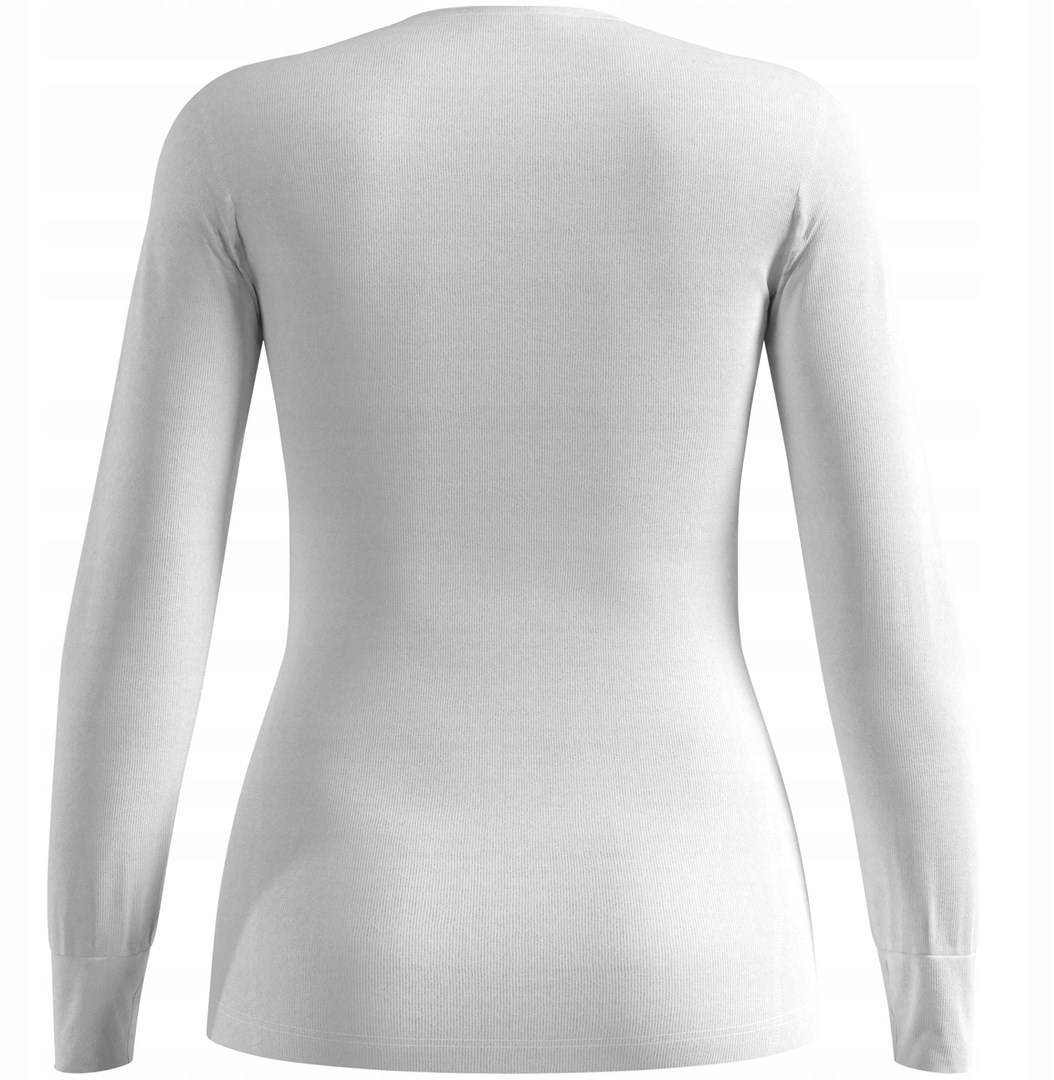 Odlo BL TOP crew neck l/s ACTIVE WARM ECO women's T-shirt, size M, white Odlo BL TOP crew neck l/s ACTIVE WARM ECO women's T-shirt, size M, white