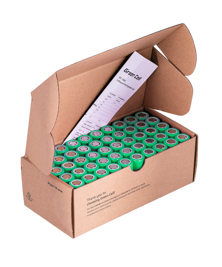 Green Cell 50GC18650NMC29 household battery Rechargeable battery 18650 Lithium-Ion (Li-Ion) Green Cell 50GC18650NMC29 household battery Rechargeable battery 18650 Lithium-Ion (Li-Ion)