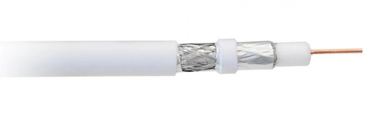 Libox Kabel koncentryczny PCC80 100m coaxial cable RG-6/U White Libox Kabel koncentryczny PCC80 100m coaxial cable RG-6/U White