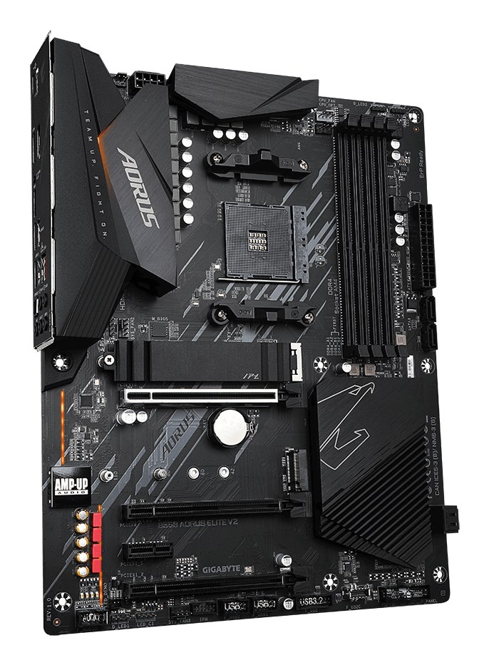 GIGABYTE B550 AORUS ELITE V2 Motherboard - AMD Ryzen 5000 CPUs, 12+2 Phases VRM, up to 4733MHz DDR4, 1xPCIe 4.0 + 1xPCIe 3.0 M.2, 2.5GbE LAN, USB 3.2 Gen 2 GIGABYTE B550 AORUS ELITE V2 Motherboard - AMD Ryzen 5000 CPUs, 12+2 Phases VRM, up to 4733MHz DDR4, 1xPCIe 4.0 + 1xPCIe 3.0 M.2, 2.5GbE LAN, USB 3.2 Gen 2