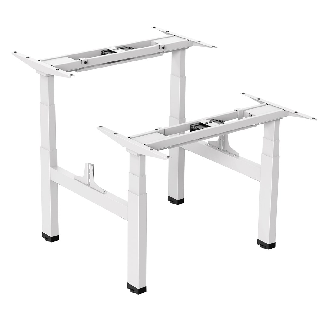 Ergo Office ER-404W Electric Double Height Adjustable Standing/Sitting Desk Frame without Desk Tops White Ergo Office ER-404W Electric Double Height Adjustable Standing/Sitting Desk Frame without Desk Tops White