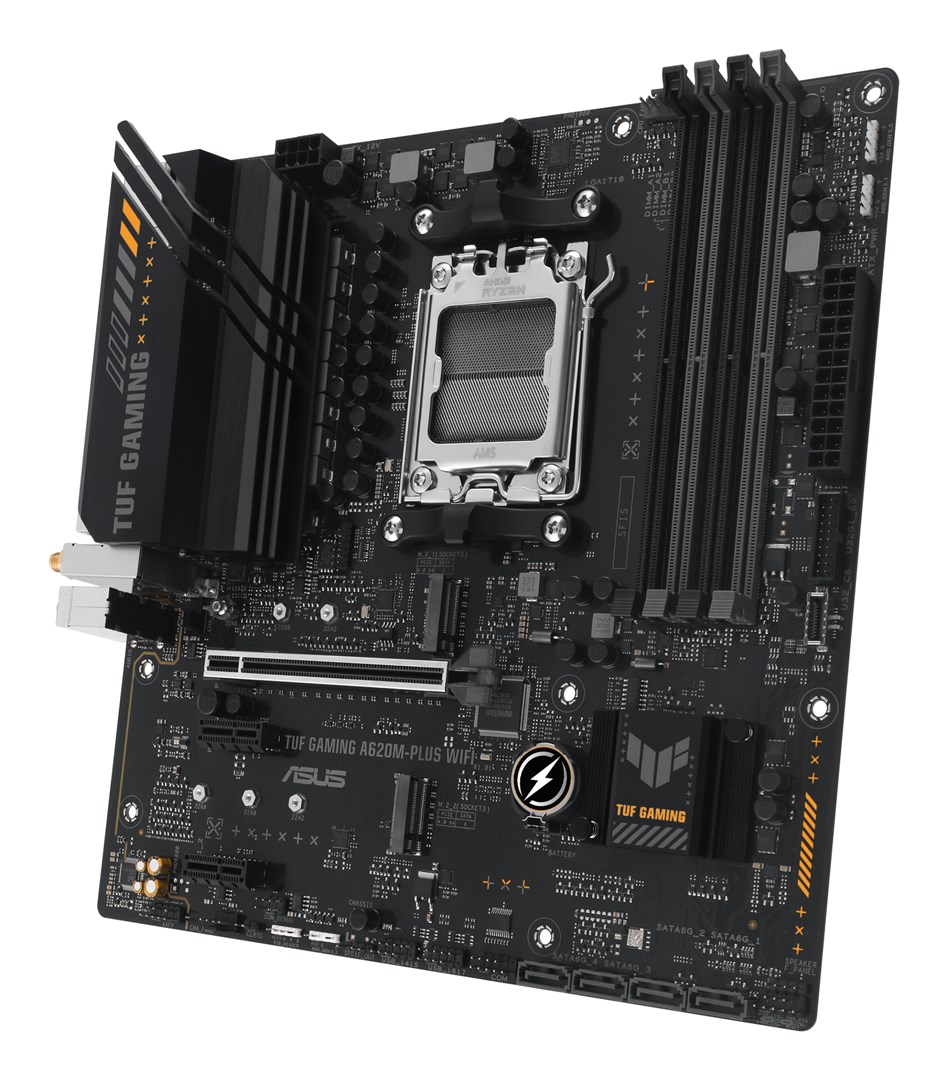 ASUS TUF GAMING A620M-PLUS WIFI AMD A620 Socket AM5 micro ATX ASUS TUF GAMING A620M-PLUS WIFI AMD A620 Socket AM5 micro ATX