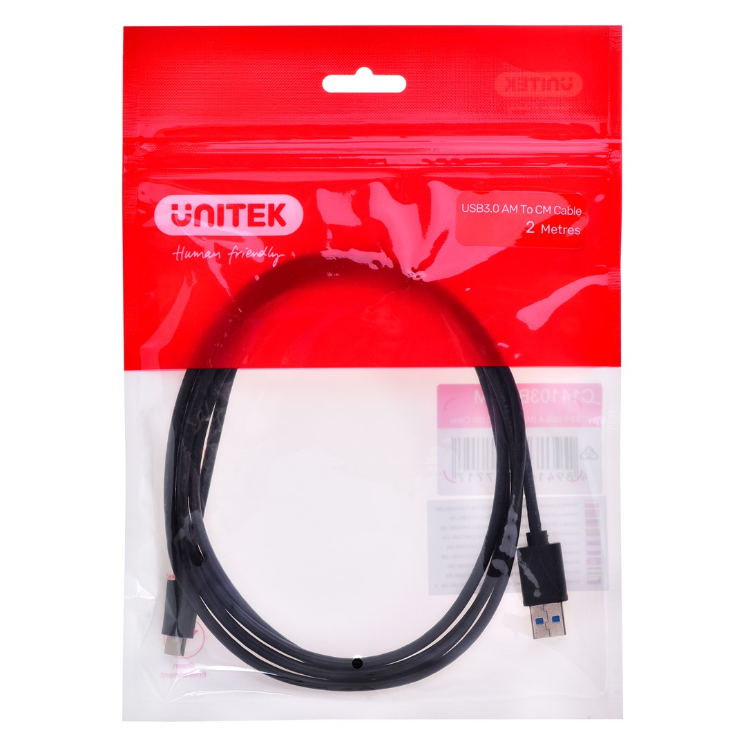 UNITEK CABLE USB-C, USB-A, 5 GBPS, 2M UNITEK CABLE USB-C, USB-A, 5 GBPS, 2M