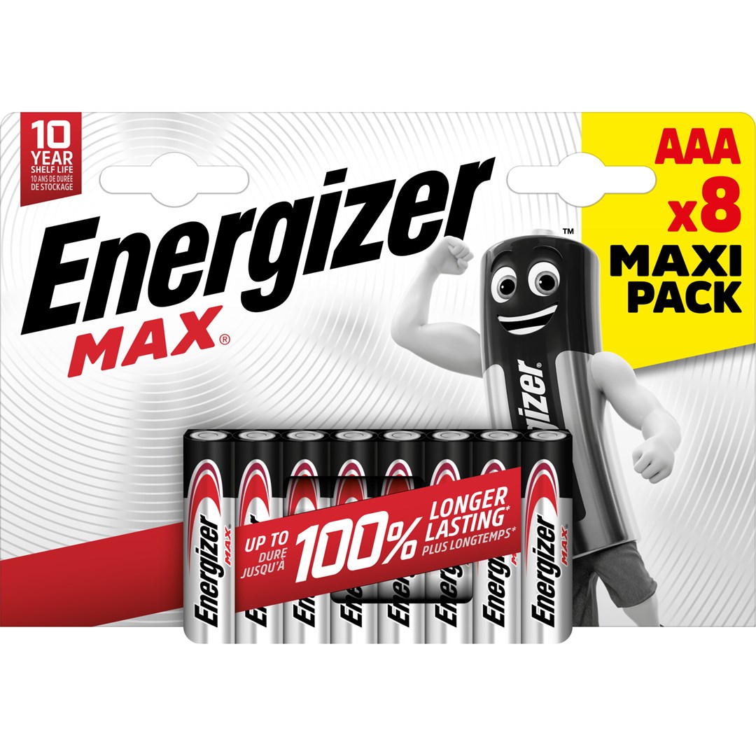 ENERGIZER BATTERIES MAX AAA LR03 /8 ECO ENERGIZER BATTERIES MAX AAA LR03 /8 ECO