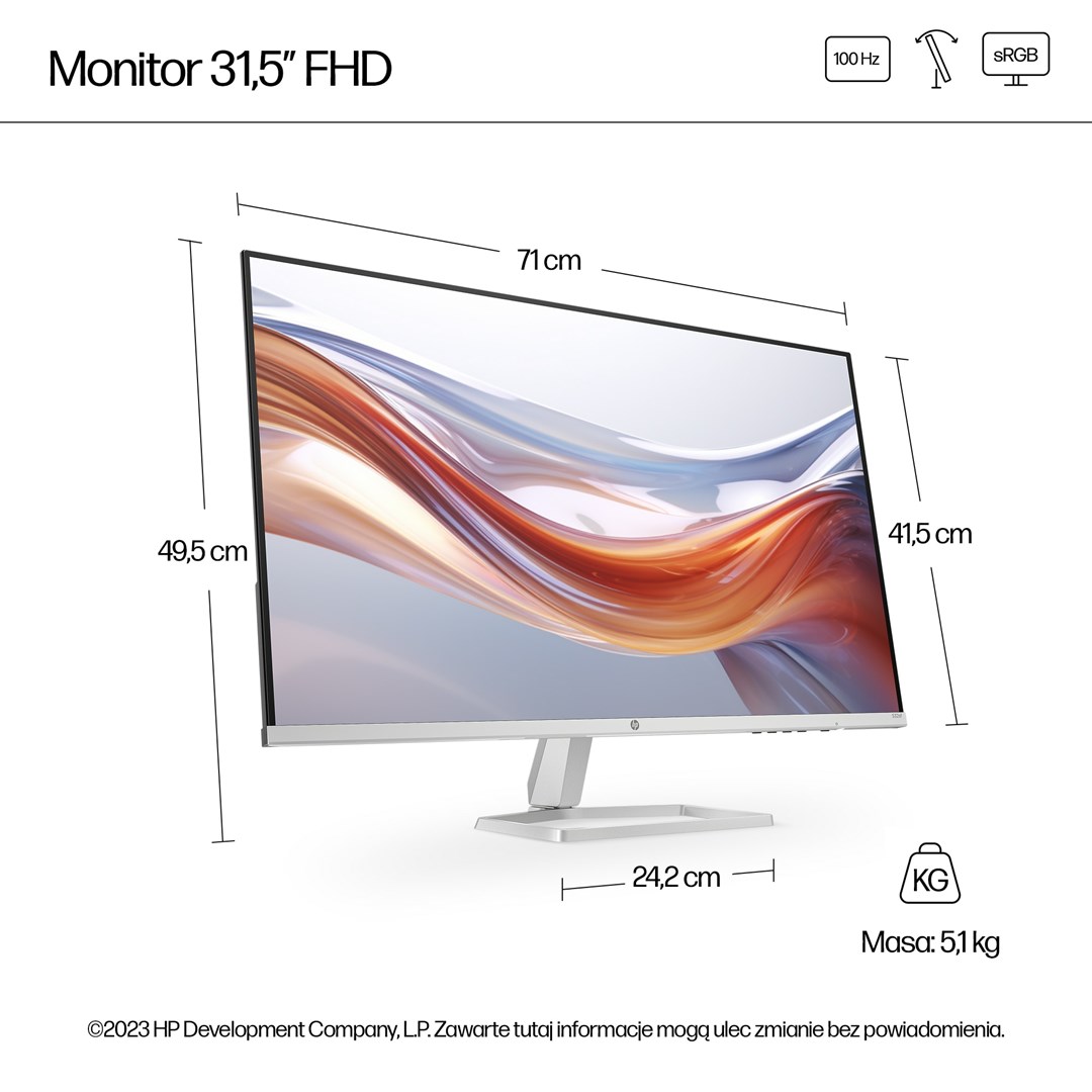 HP Series 5 31.5-inch FHD monitor - 532sf HP Series 5 31.5-inch FHD monitor - 532sf