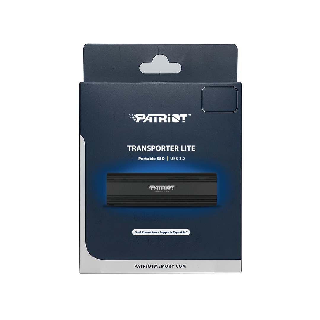 Patriot Memory Transporter Lite 1 TB USB Type-C 3.2 Gen 2 (3.1 Gen 2) (PTPL1TBPECB) Black Patriot Memory Transporter Lite 1 TB USB Type-C 3.2 Gen 2 (3.1 Gen 2) (PTPL1TBPECB) Black