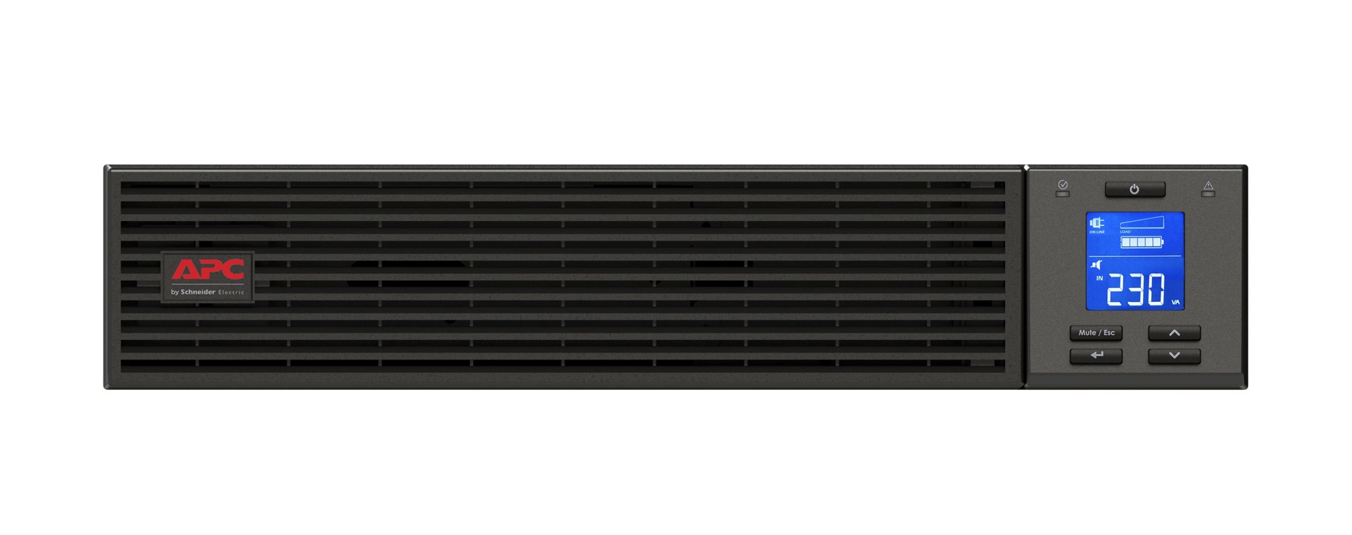 APC Easy UPS On-Line, 1000VA/800W, Rackmount 2U, 230V, 3x IEC C13 outlets, Intelligent Card Slot, LCD, W/O rail kit APC Easy UPS On-Line, 1000VA/800W, Rackmount 2U, 230V, 3x IEC C13 outlets, Intelligent Card Slot, LCD, W/O rail kit