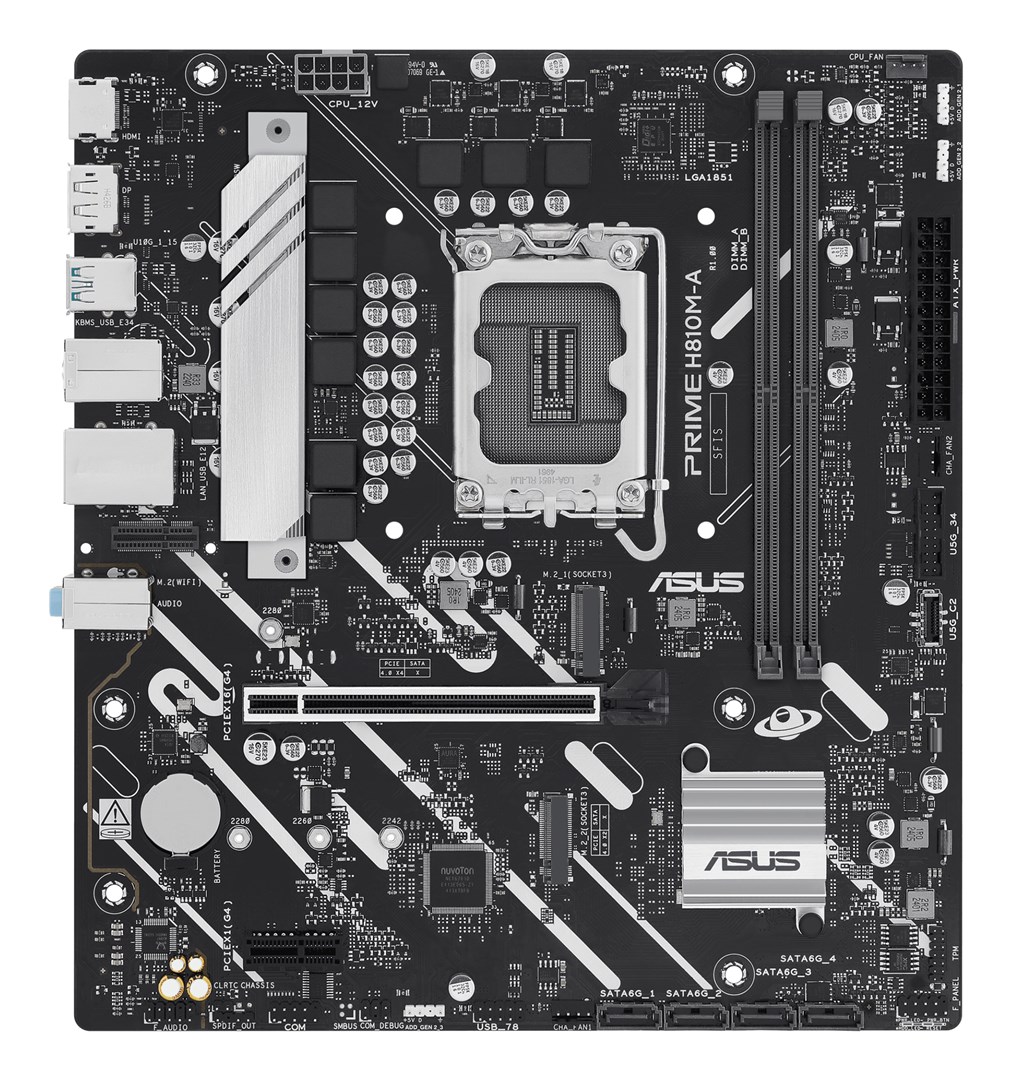 ASUS PRIME H810M-A-CSM Intel H810 LGA 1851 (Socket V1) micro ATX motherboard ASUS PRIME H810M-A-CSM Intel H810 LGA 1851 (Socket V1) micro ATX motherboard