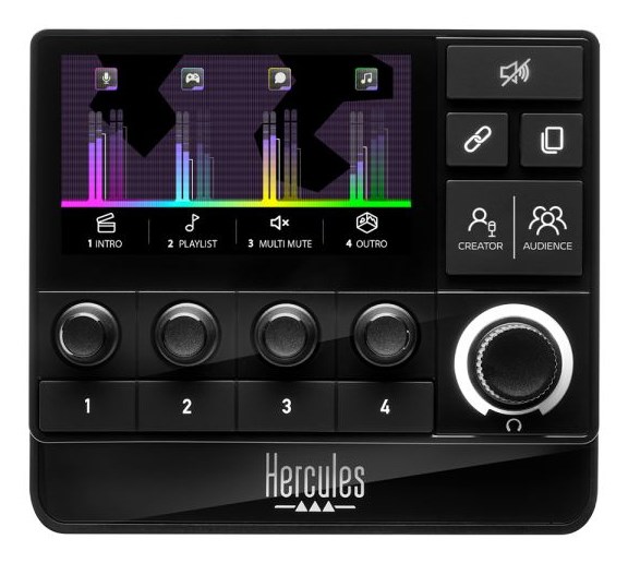 Hercules Stream 200 XLR Black 9 buttons Hercules Stream 200 XLR Black 9 buttons