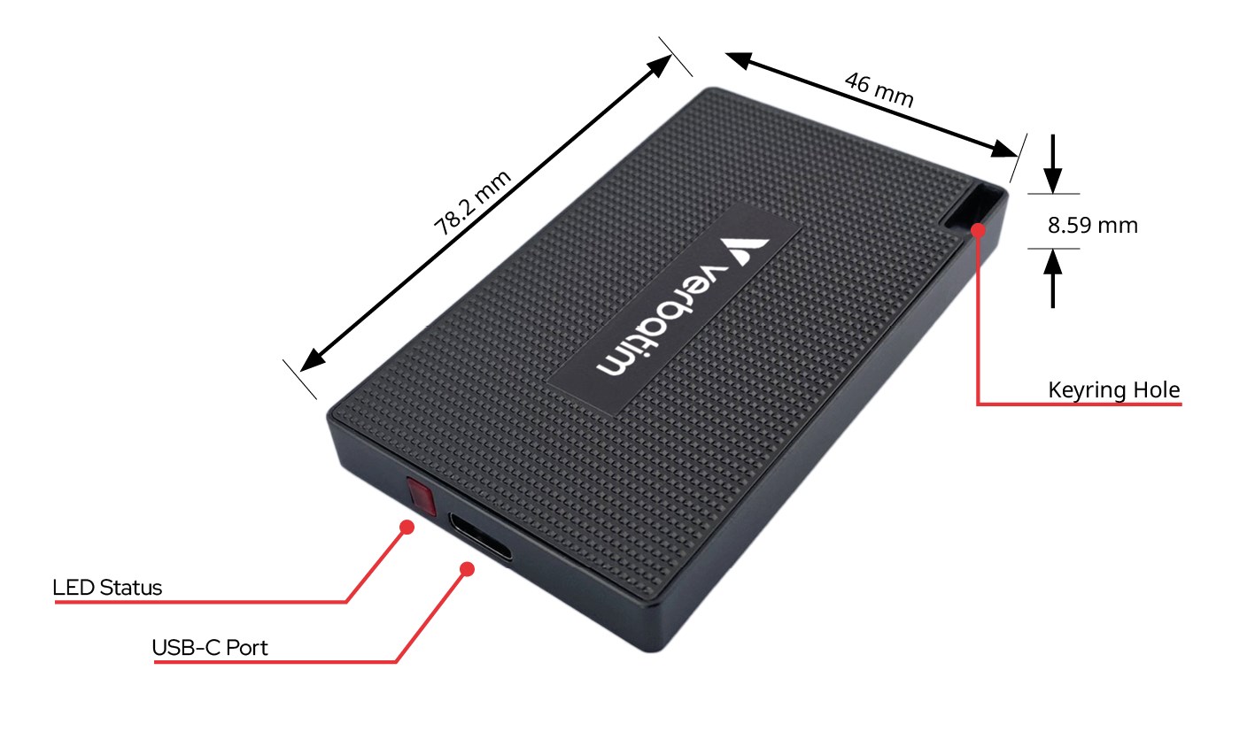 Verbatim Metal Mini SSD USB-C 3.2 Gen 2 1 TB Verbatim Metal Mini SSD USB-C 3.2 Gen 2 1 TB
