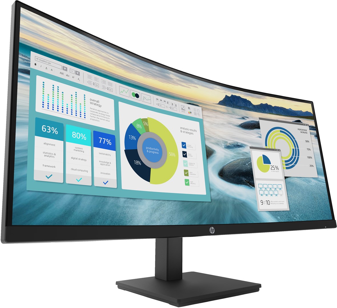 HP P34hc G4 WQHD USB-C Curved Monitor HP P34hc G4 WQHD USB-C Curved Monitor