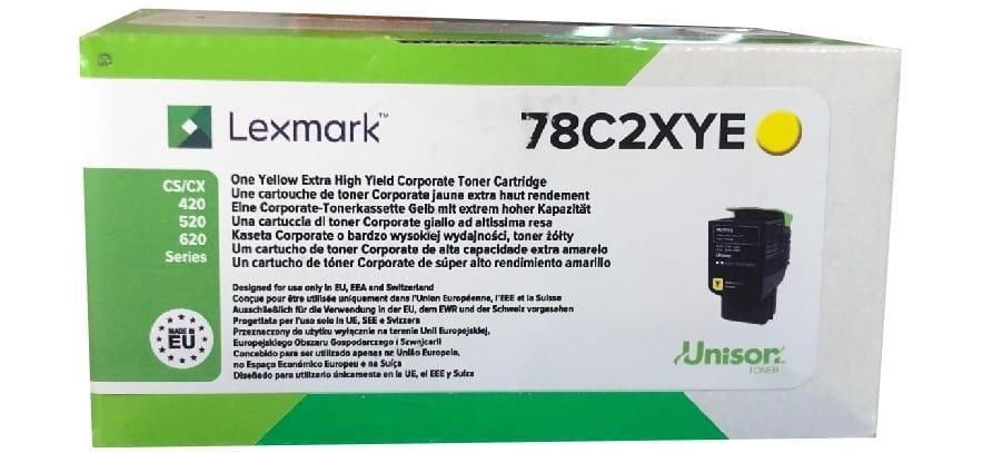 Lexmark 78C2XYE toner cartridge 1 pc(s) Original Yellow Lexmark 78C2XYE toner cartridge 1 pc(s) Original Yellow