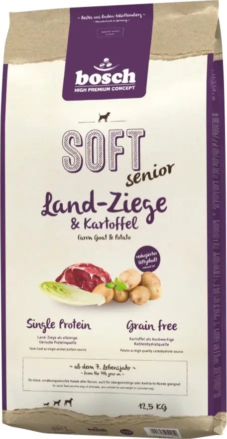 BOSCH Soft Senior Goat & Potato - dry dog food - 12,5 kg BOSCH Soft Senior Goat & Potato - dry dog food - 12,5 kg