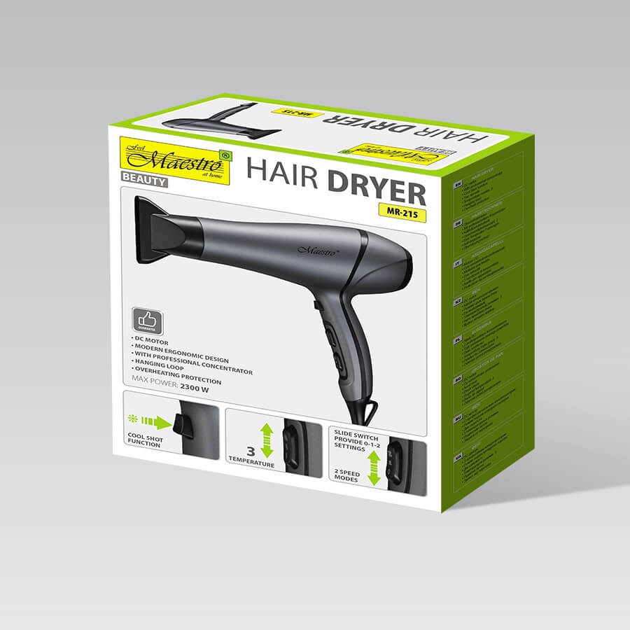 Hair dryer 2300W MAESTRO MR-215 Hair dryer 2300W MAESTRO MR-215