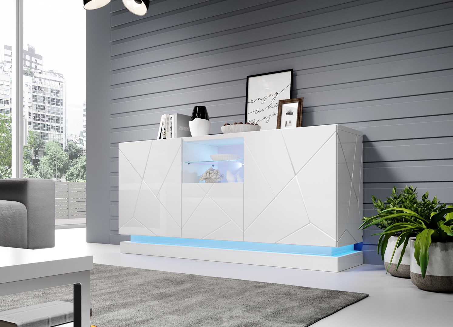 Lighting QIU 2D1K RGB chest of drawers Lighting QIU 2D1K RGB chest of drawers