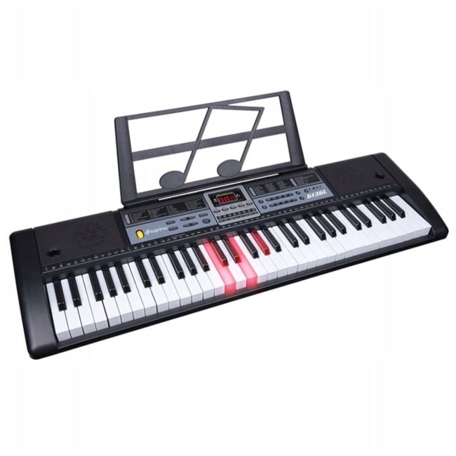 SUPRIMO 6136L - keyboard with microphone for learning to play, designed for children SUPRIMO 6136L - keyboard with microphone for learning to play, designed for children