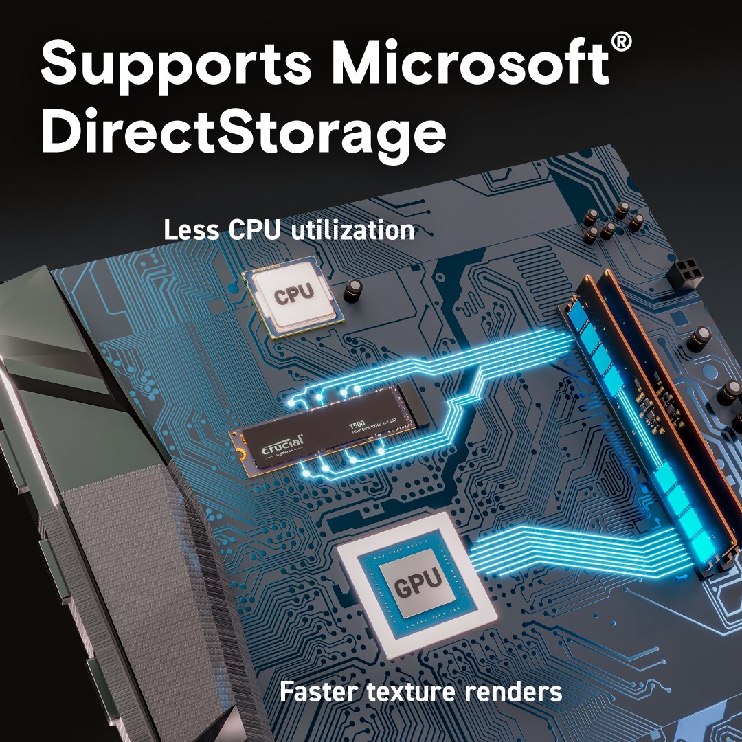 Crucial SSD T500 2TB PCie 4.0 NVMe Crucial SSD T500 2TB PCie 4.0 NVMe