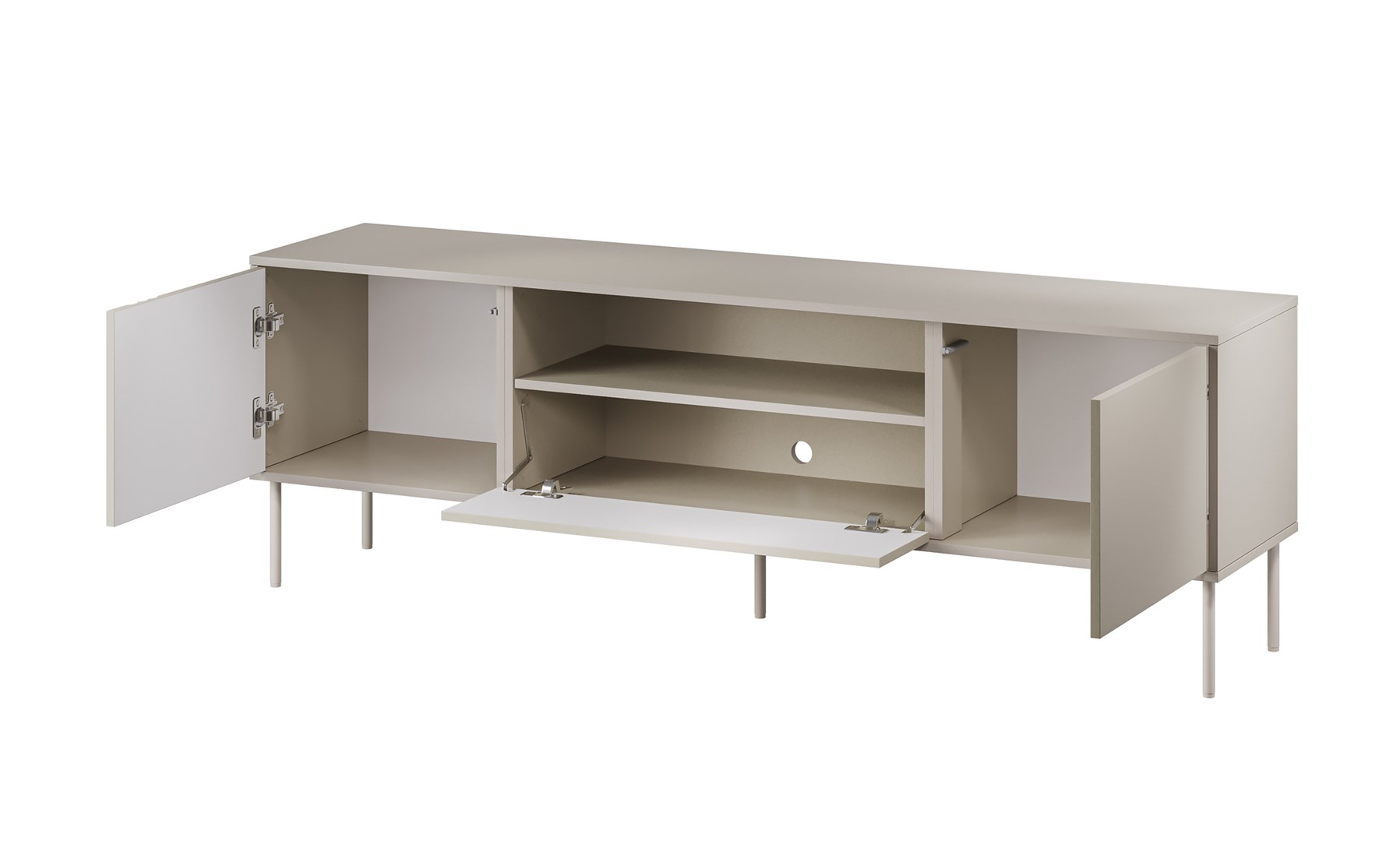 Cama EF TRESSE RTV cabinet 180x40x54.5 cashmere matt Cama EF TRESSE RTV cabinet 180x40x54.5 cashmere matt