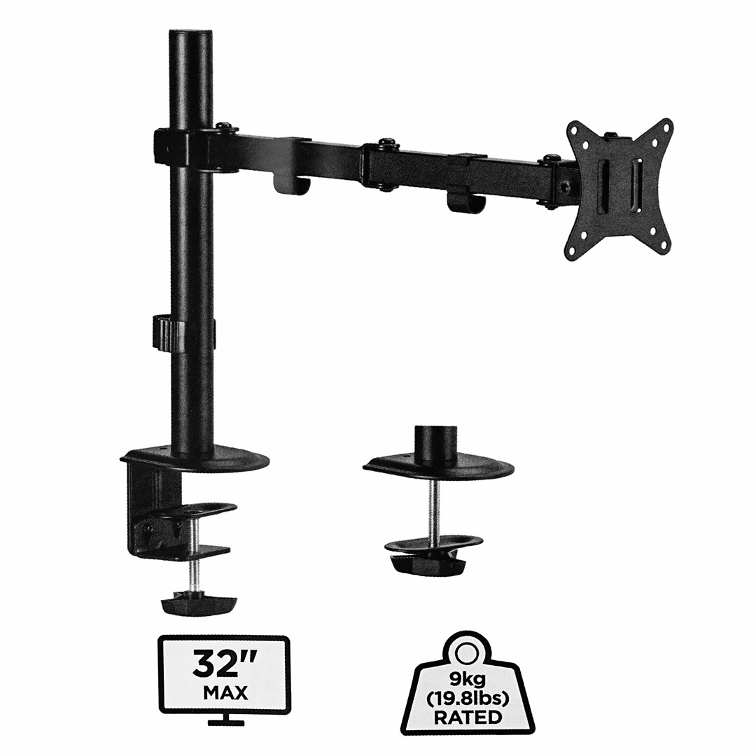 Gembird MA-D1-01 monitor mount / stand 81.3 cm (32") Black Desk Gembird MA-D1-01 monitor mount / stand 81.3 cm (32") Black Desk