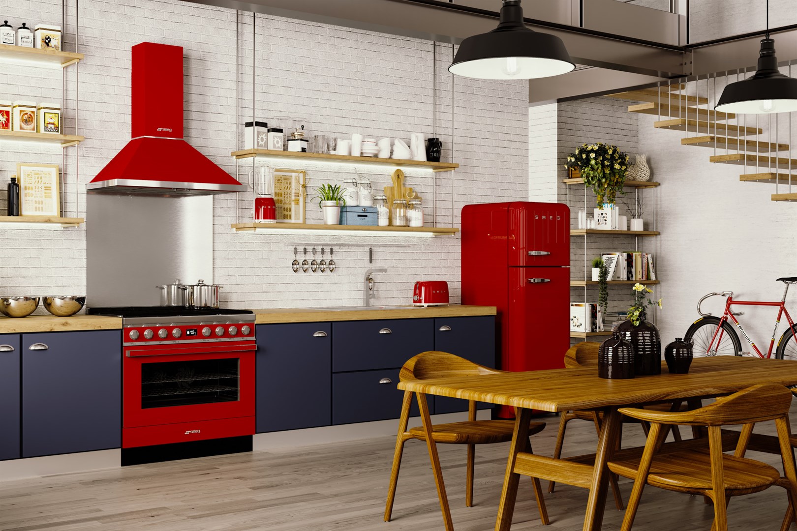 Smeg 50's Style Toaster TSF01RDEU Red Smeg 50's Style Toaster TSF01RDEU Red