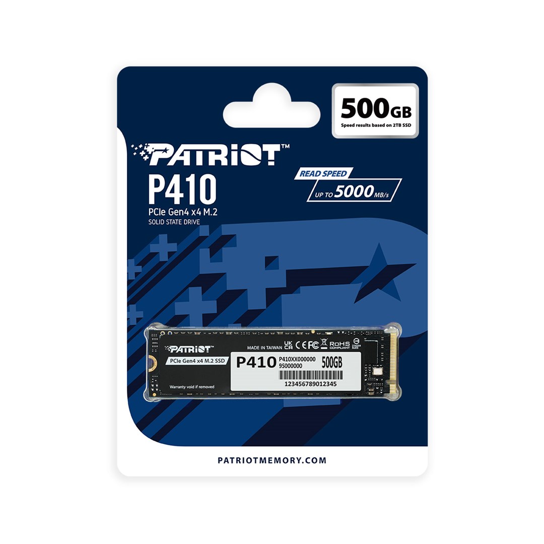 SSD Patriot Viper P410 M.2 PCI-Ex4 NVMe 1.4 500GB 5GB/s (P410P500GM28H) SSD Patriot Viper P410 M.2 PCI-Ex4 NVMe 1.4 500GB 5GB/s (P410P500GM28H)