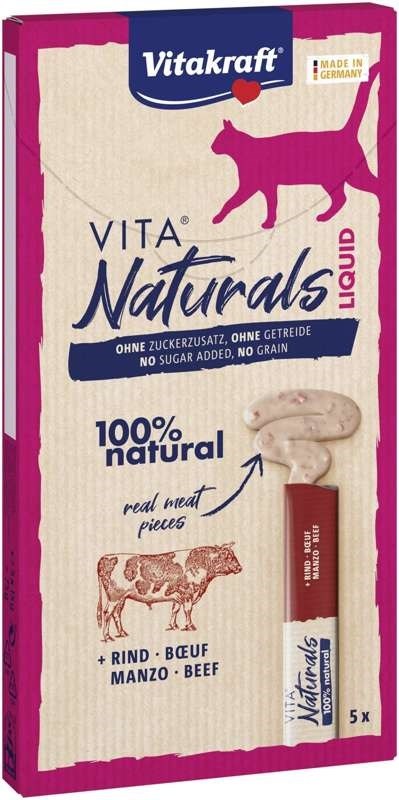 VITAKRAFT VITA NATURALS Liquid beef - cat treat - 5x15 g VITAKRAFT VITA NATURALS Liquid beef - cat treat - 5x15 g