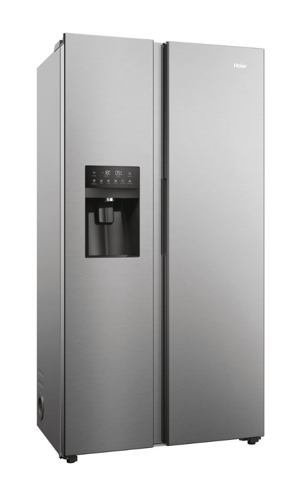 Haier SBS 90 Serie 5 HSR5918DIMP Free-standing double-sided fridge-freezer combination 511 l D Platinum, stainless steel Haier SBS 90 Serie 5 HSR5918DIMP Free-standing double-sided fridge-freezer combination 511 l D Platinum, stainless steel