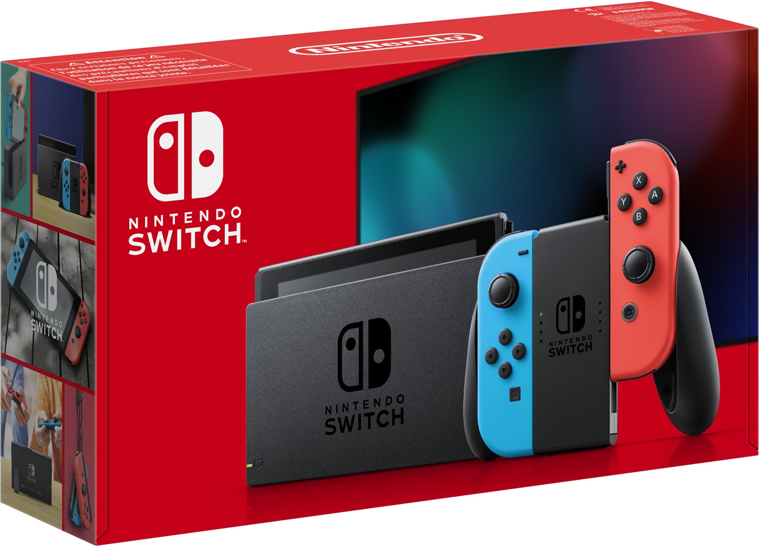 Nintendo Switch portable game console 15.8 cm (6.2") 32 GB Touchscreen Wi-Fi Blue, Grey, Red Nintendo Switch portable game console 15.8 cm (6.2") 32 GB Touchscreen Wi-Fi Blue, Grey, Red